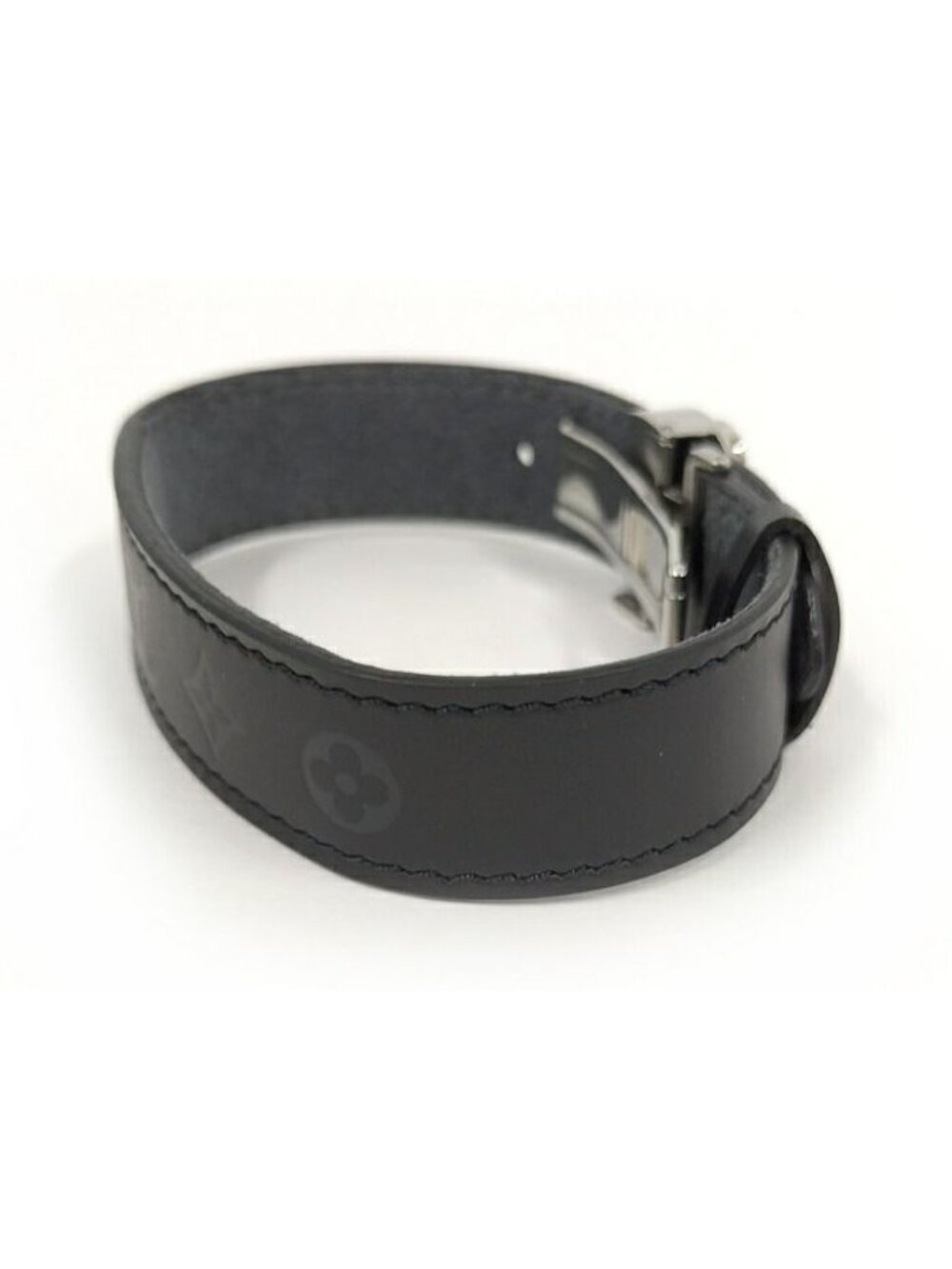 Louis Vuitton Vu Good Luck Bracelet Leather Black Monogram - Picture 5 of 9